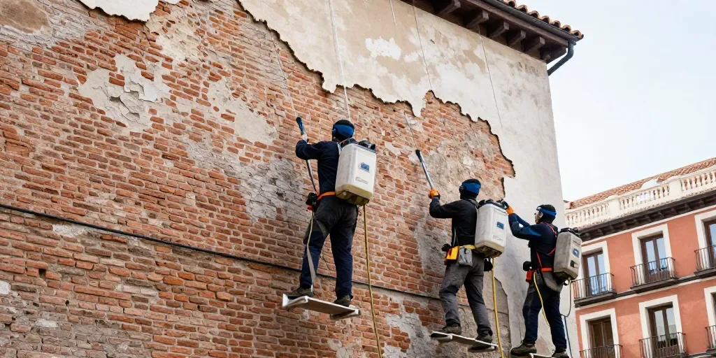 Limpiar fachada ladrillo caravista Madrid sin dañar el patrimonio: el debate que nadie menciona